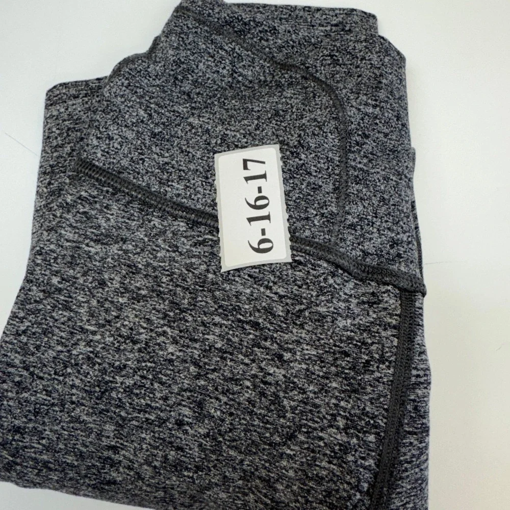 Lululemon Leggings Womens Size 6 Gray Space Dye Wunder Under High Rise Yoga
